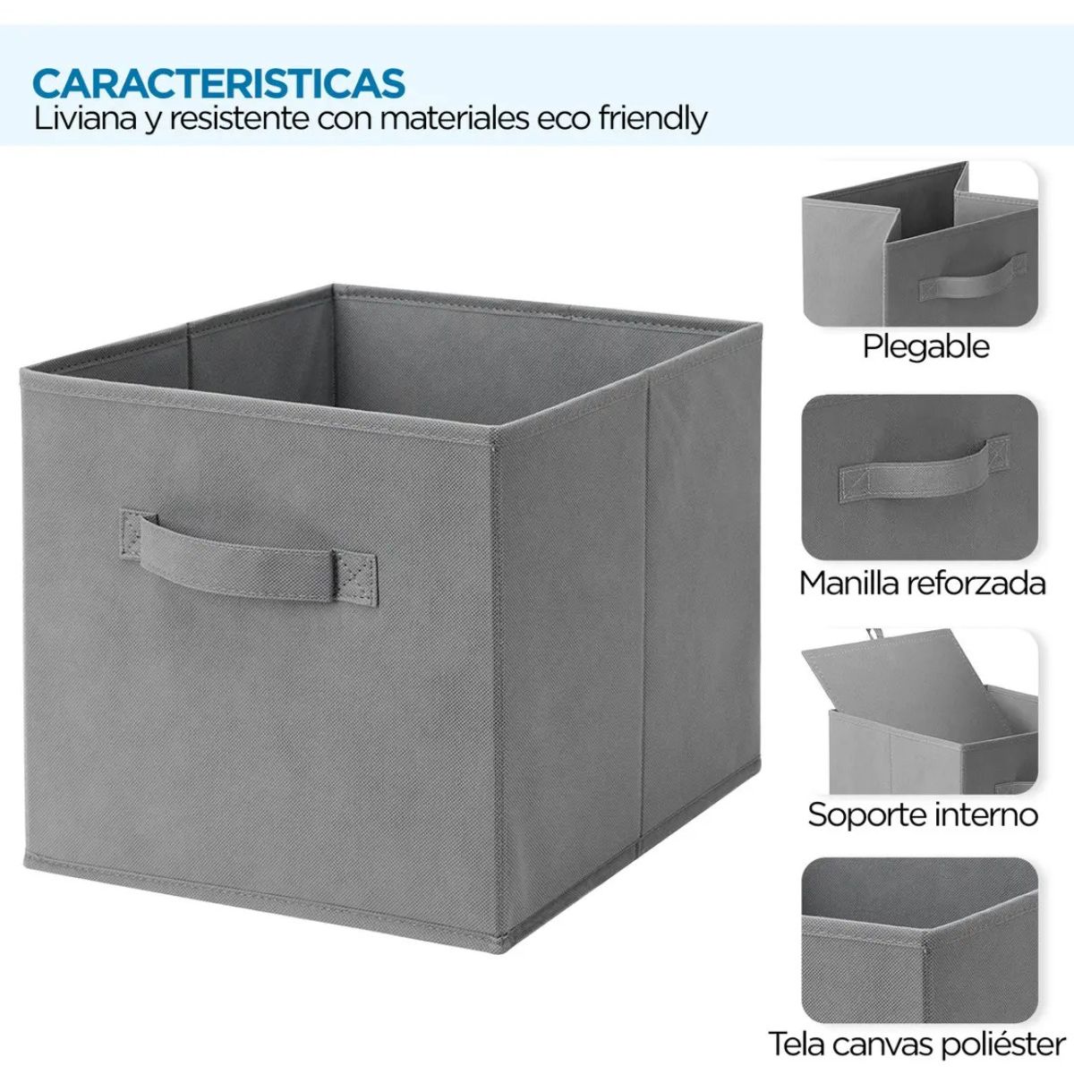 GENERICO - Pack 6 Cajas Organizadoras Plegables Labg