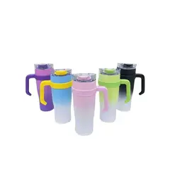 GENERICO - VASO COOLER TERMICO CON BOMBILLA1200ML