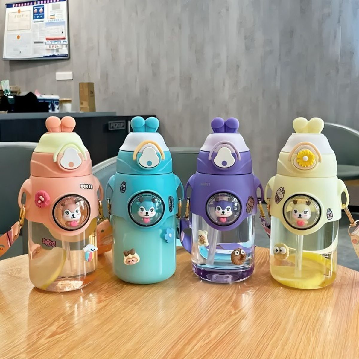 GENERICO - BOTELLA DE AGUA 740ML DE DIFERENTES COLORES