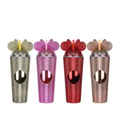 GENERICO - VASO 720ML DE COLORES OREJAS MINNIE MOUSE