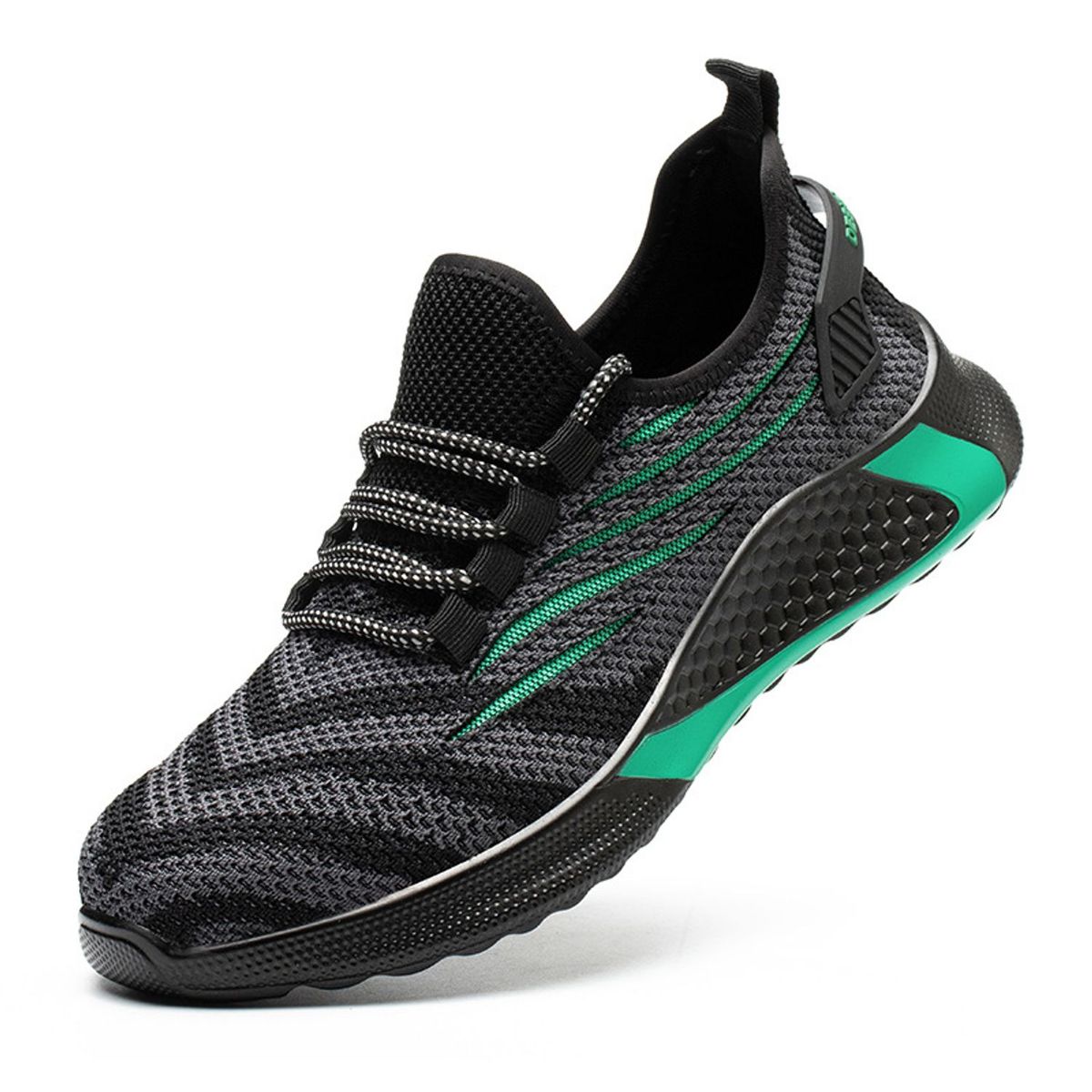 TIOZONEY - Zapatos De Seguridad Transpirables A Prueba De Golpes - Negro