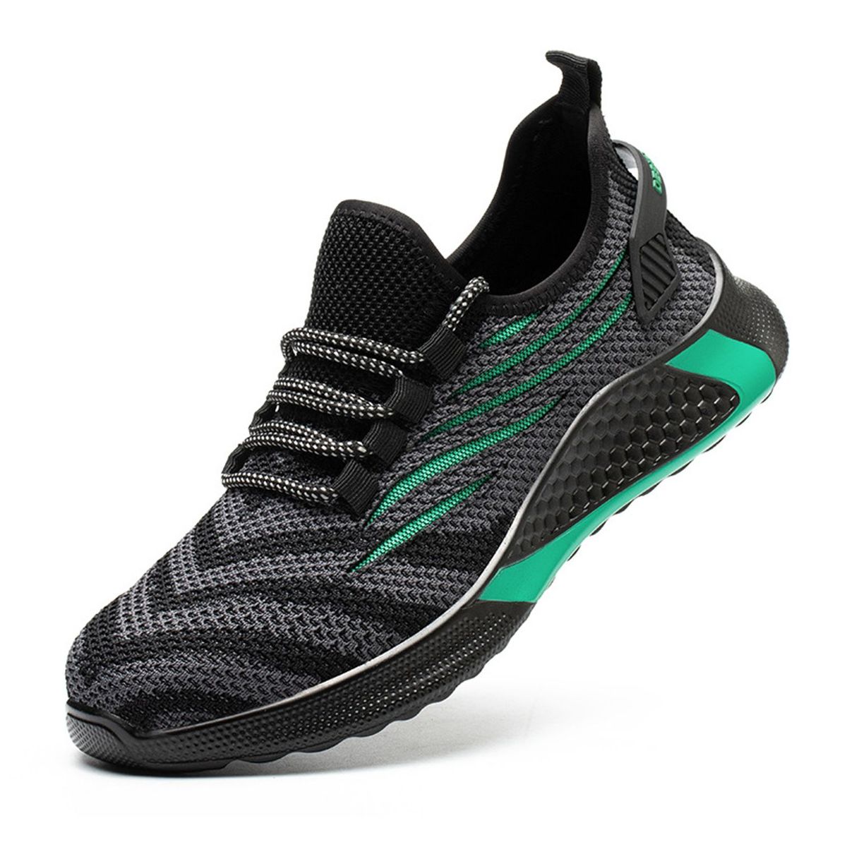TIOZONEY - Zapatos De Seguridad Transpirables A Prueba De Golpes - Negro