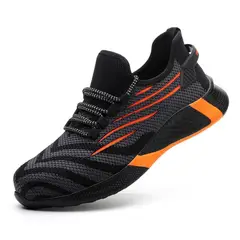 TIOZONEY - Zapatos De Seguridad Transpirables A Prueba De Golpes - Negro