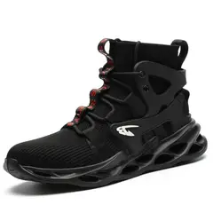 TIOZONEY - Zapatos De Seguridad Transpirables A Prueba De Golpes - Negro.