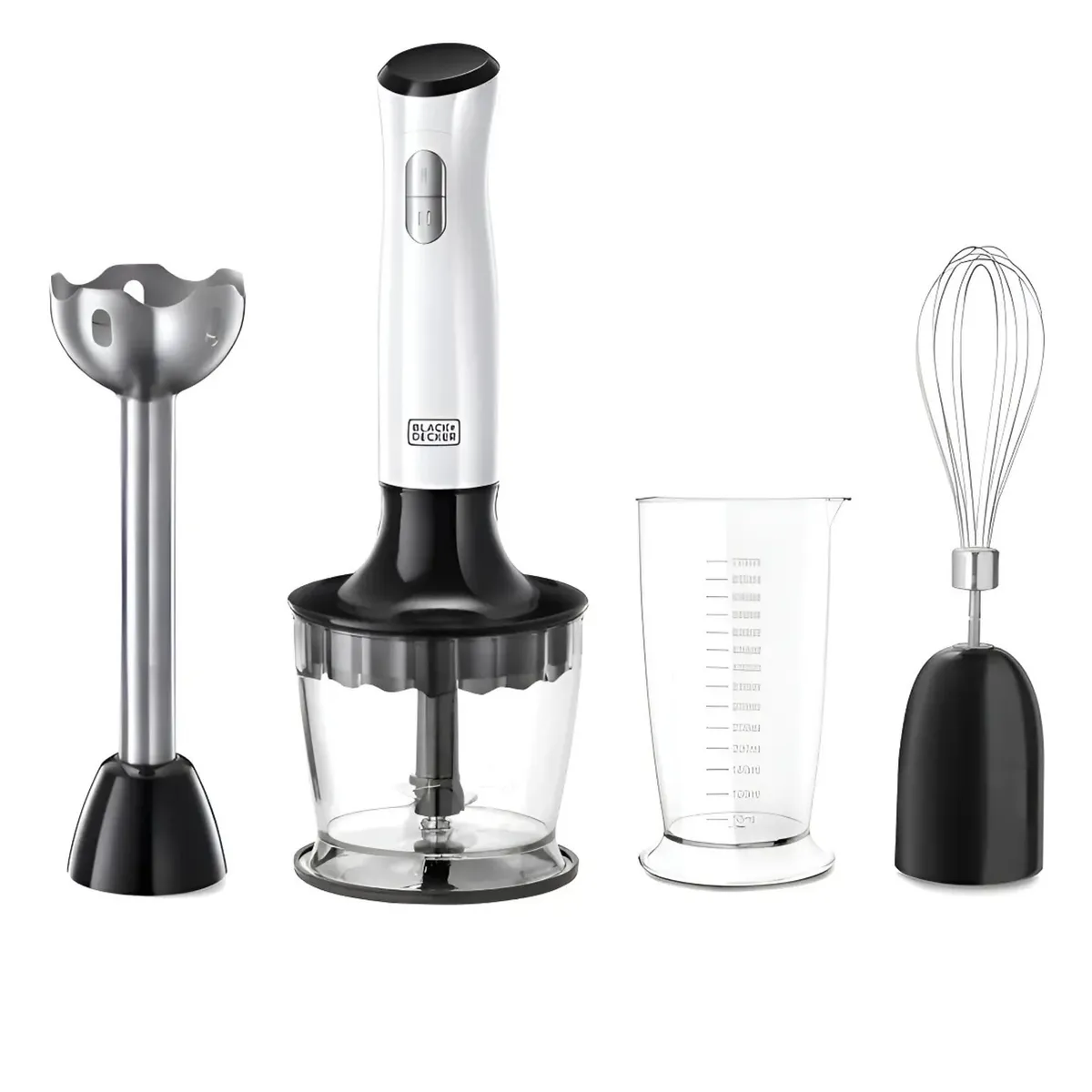 BLACK+DECKER - BATIDORA DE INMERSION HB24710-CL B+DECKER BLANCO COLOR NEGRO