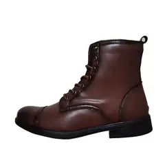 TIOZONEY - Botas Moda Puntera Vintage de PU