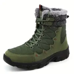 TIOZONEY - Botas de nieve con suela gruesa para hombre