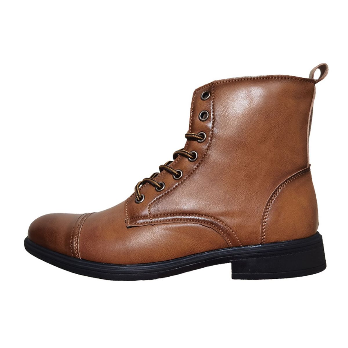 TIOZONEY - Botas Moda Puntera Vintage de PU.