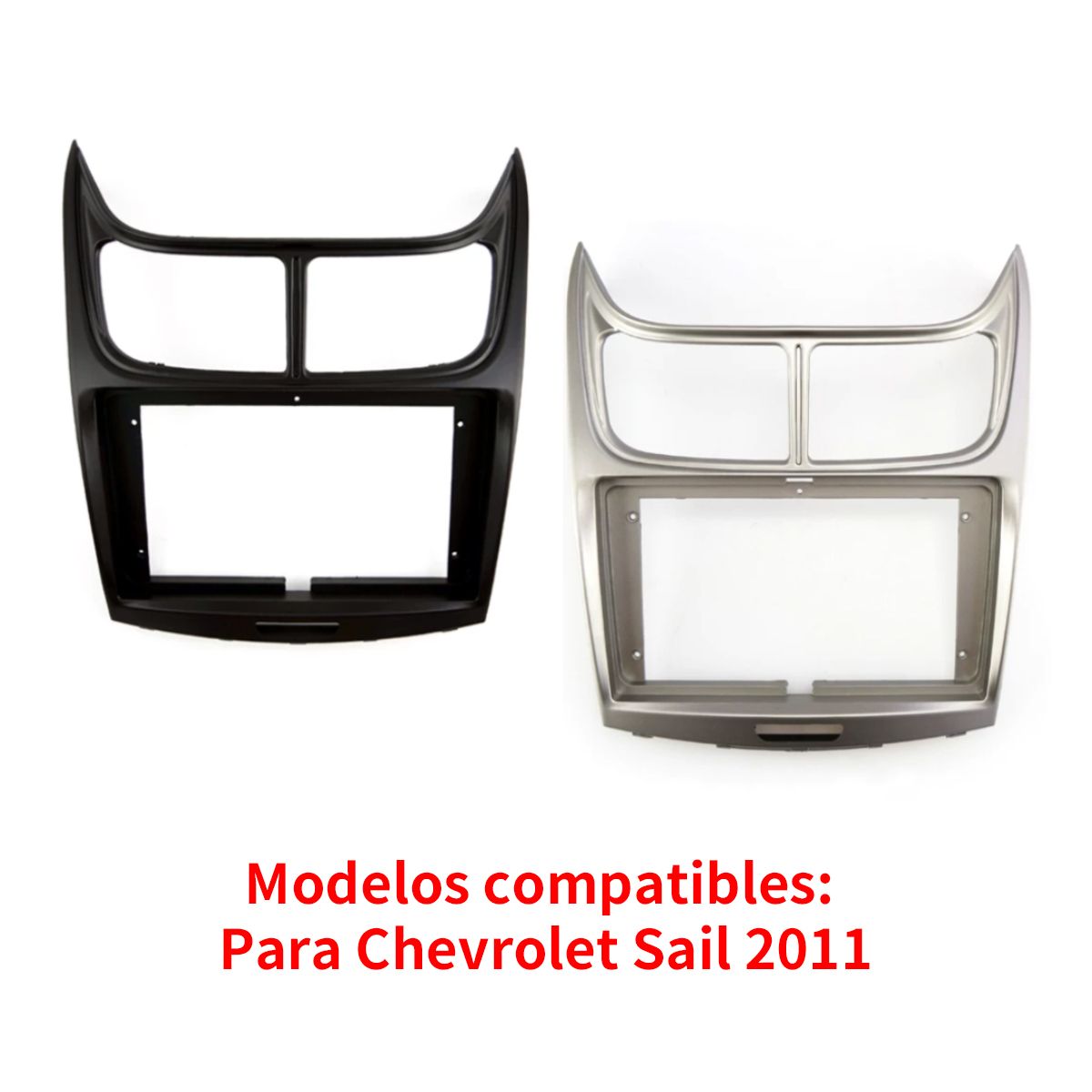 ATURE - Bisel Radio Pantalla Para Chevrolet Sail Classic 9 Pulgadas Negro