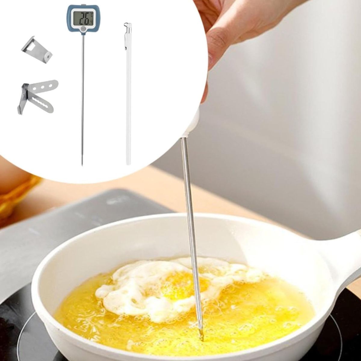 ATURE - Termómetro Digital  De Acero Inoxidable Para Cocina