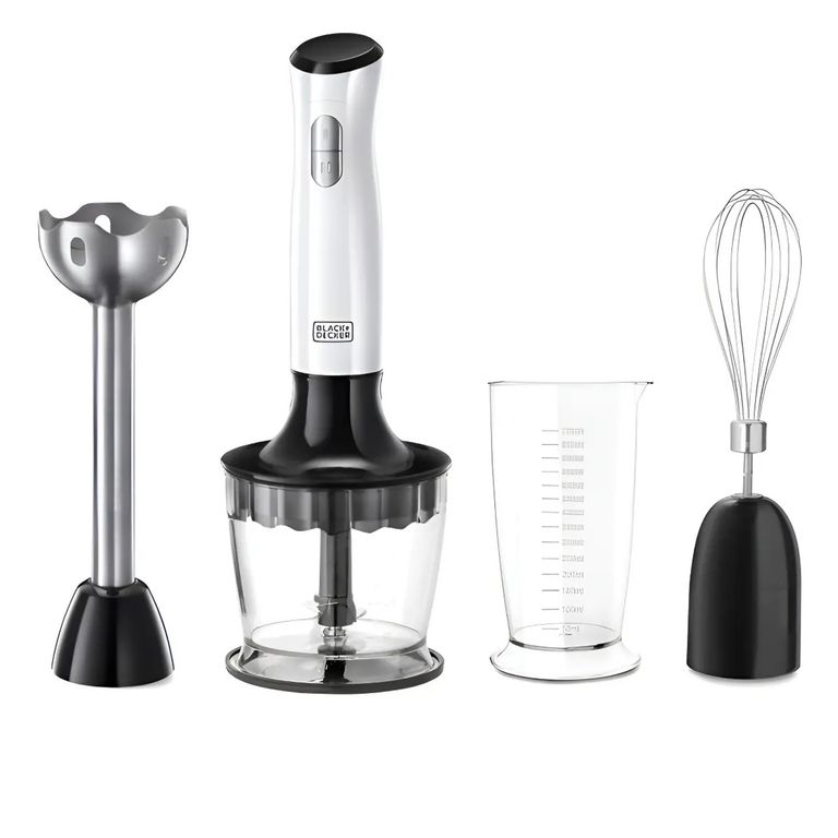 BLACK+DECKER BATIDORA DE INMERSION HB24710-CL B+DECKER BLANCO COLOR NEGRO