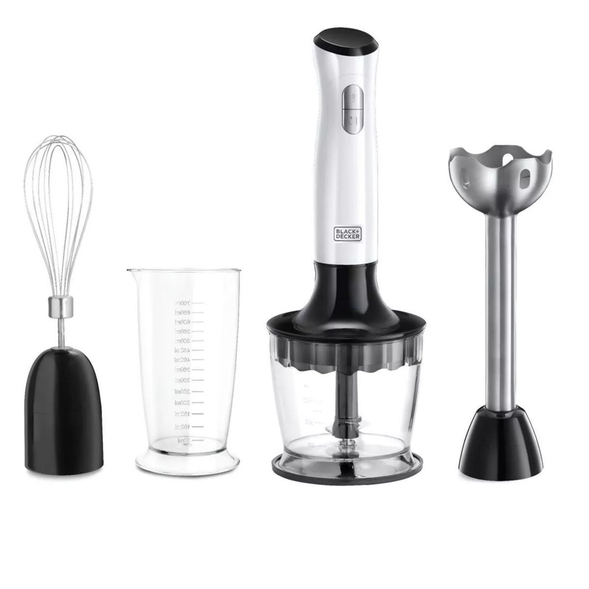BLACK+DECKER - BATIDORA DE INMERSION HB24710-CL B+DECKER BLANCO COLOR NEGRO