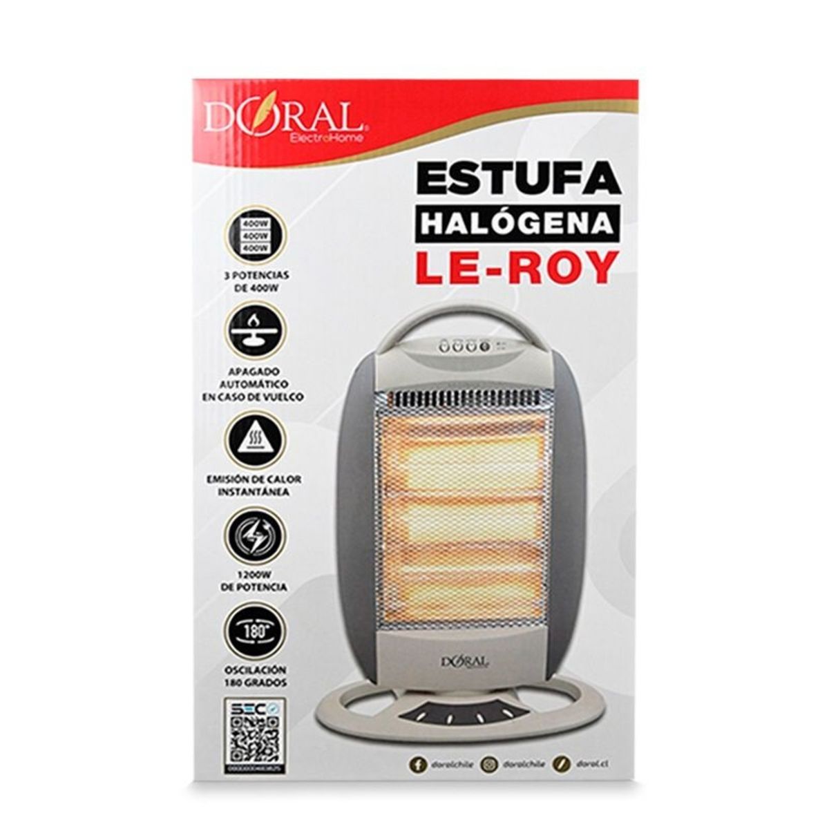 DORAL - ESTUFA HALÓGENA LE-ROY  DORAL