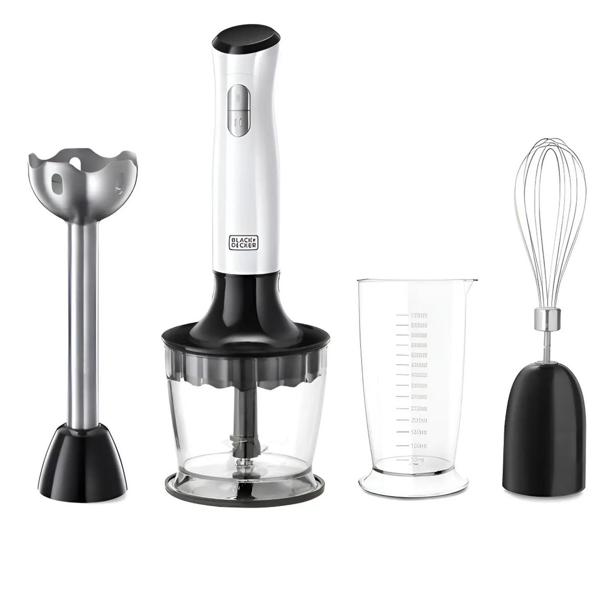 BLACK+DECKER - BATIDORA DE INMERSION HB24710-CL B+DECKER BLANCO COLOR NEGRO