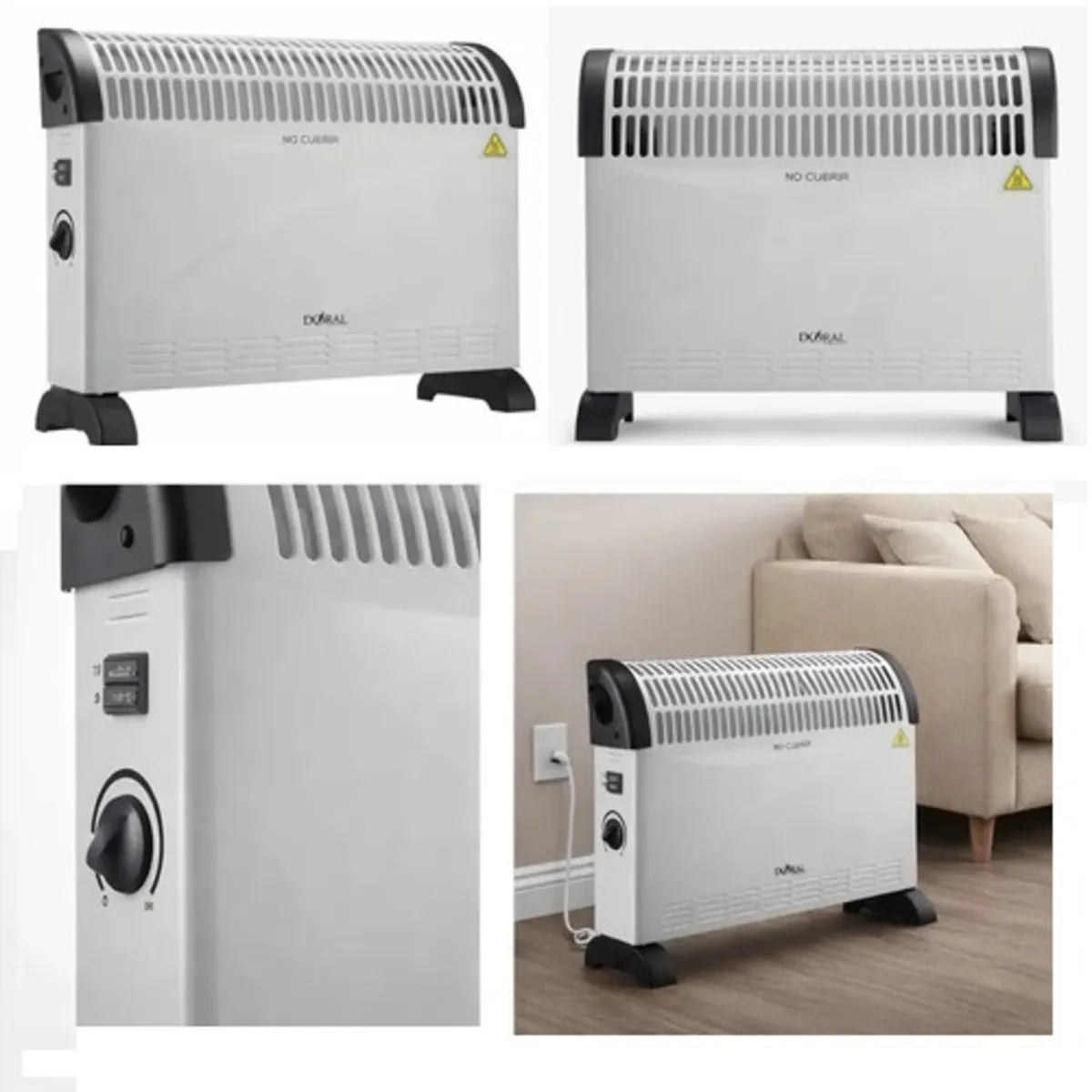 DORAL - ESTUFA CONVECTOR ELÉCTRICO CALEFACTOR ZYY-VS-01SS DORAL