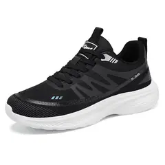TIOZONEY - Zapatos casuales transpirables para hombre - Negro