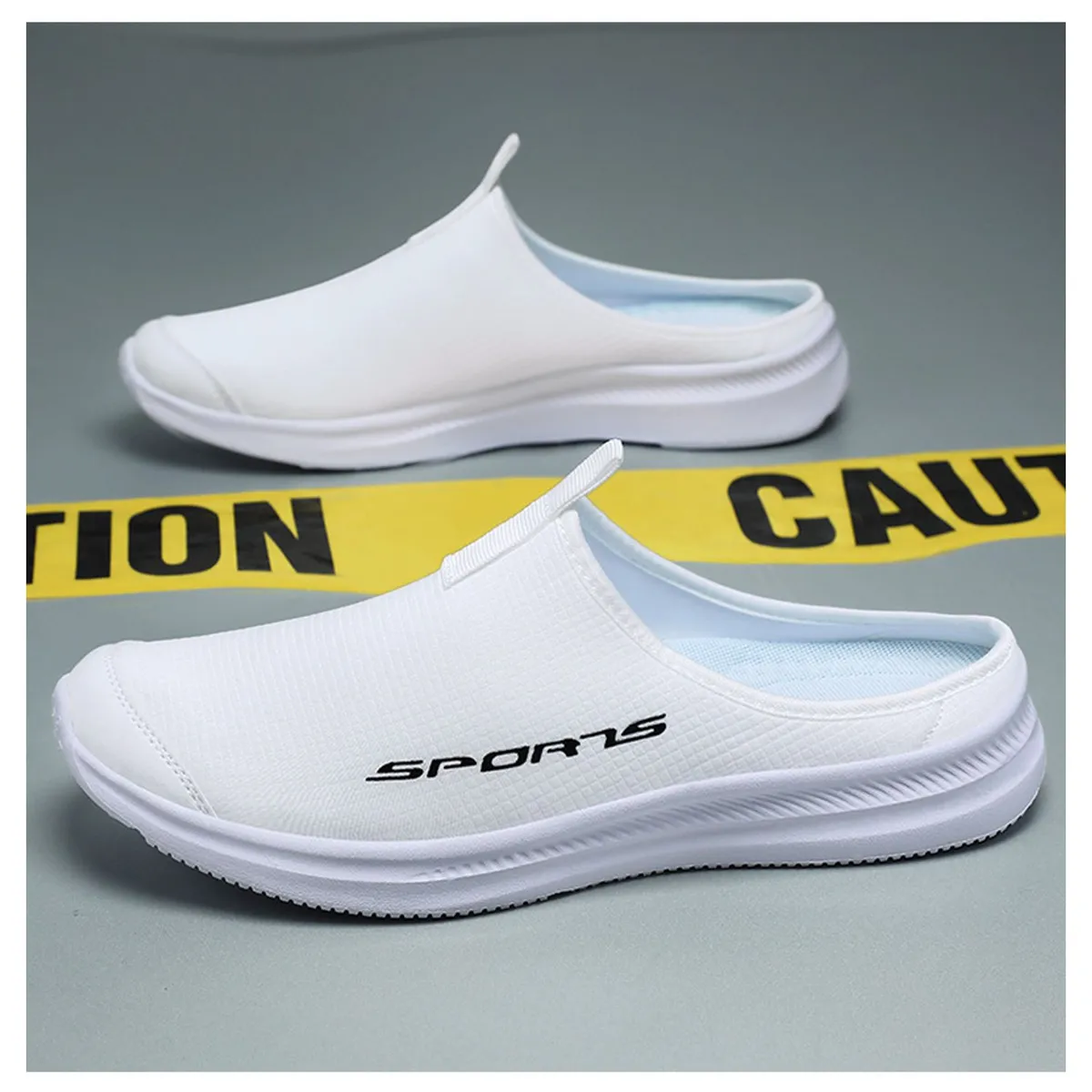 TIOZONEY - Zapatos casuales transpirables para hombre - Blanco