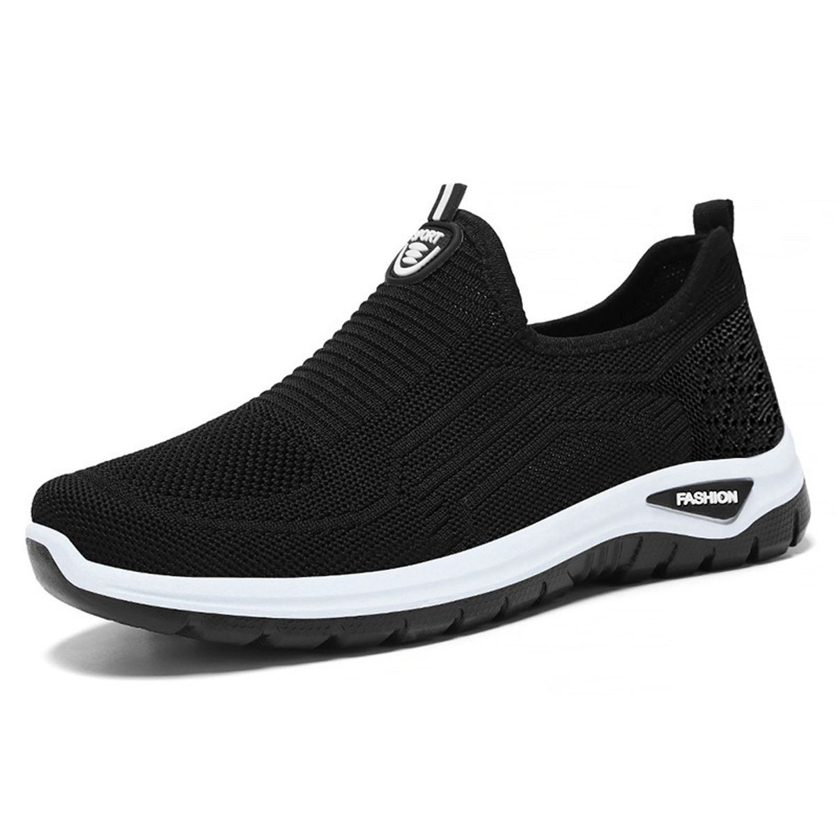 TIOZONEY - Zapatos casuales transpirables para hombre - Negro