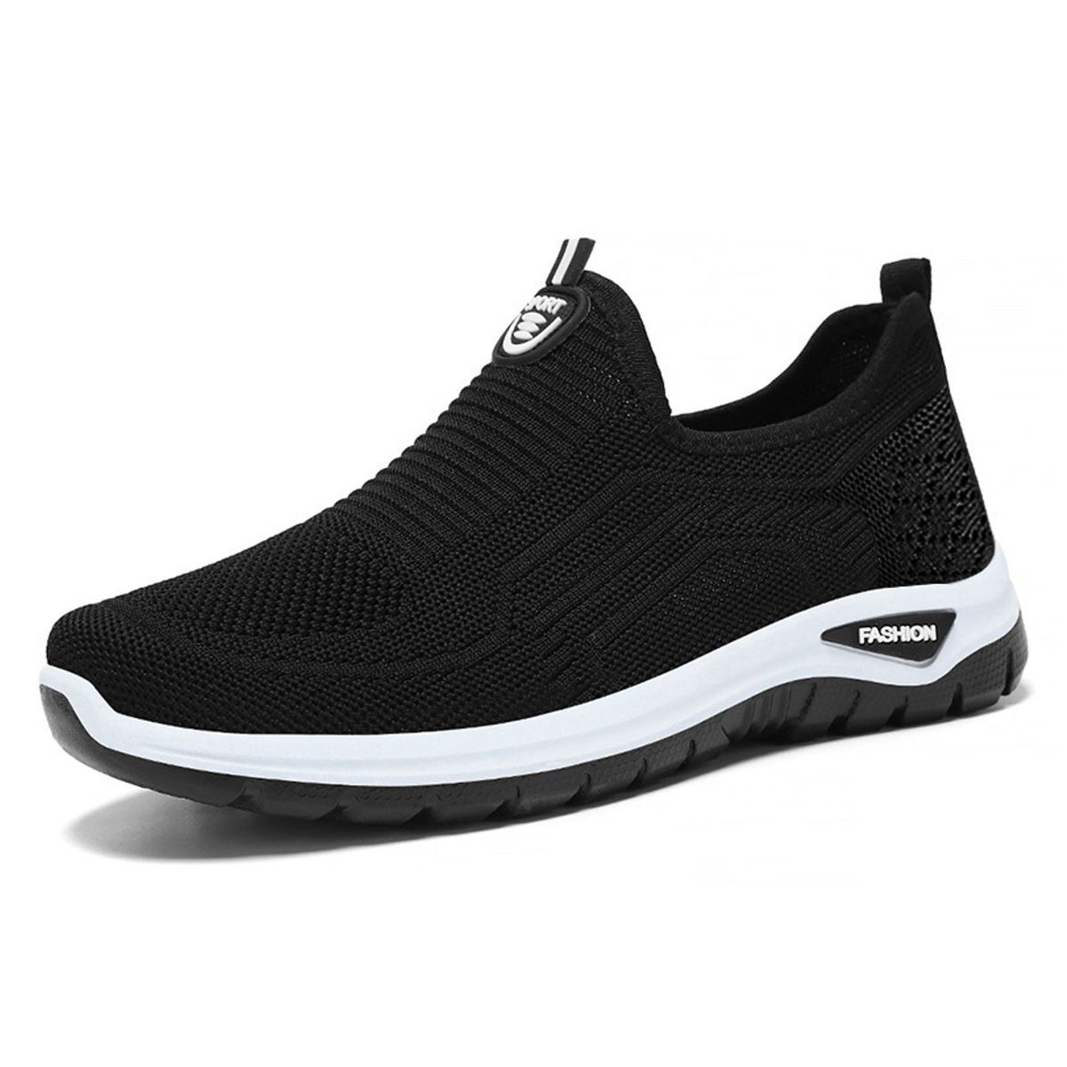TIOZONEY - Zapatos casuales transpirables para hombre - Negro