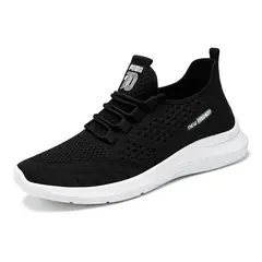 TIOZONEY - Zapatos casuales transpirables para hombre - Negro