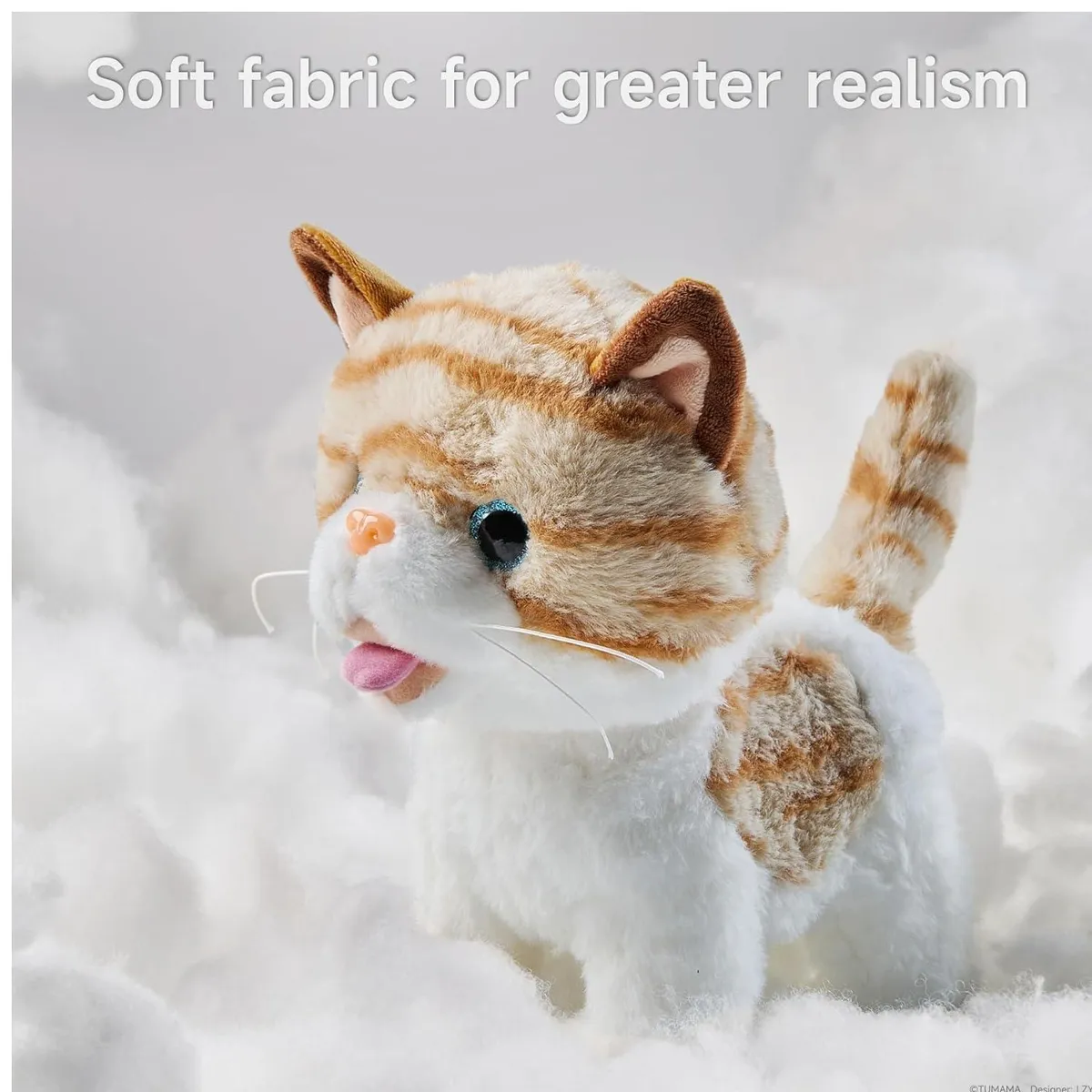GENERICO - Juguete Gato Peluche Con Sonido Y Accesorios Infantil