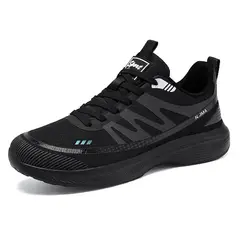 TIOZONEY - Zapatos casuales transpirables para hombre - Negro