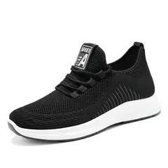 TIOZONEY - Zapatos casuales transpirables para hombre - Negro