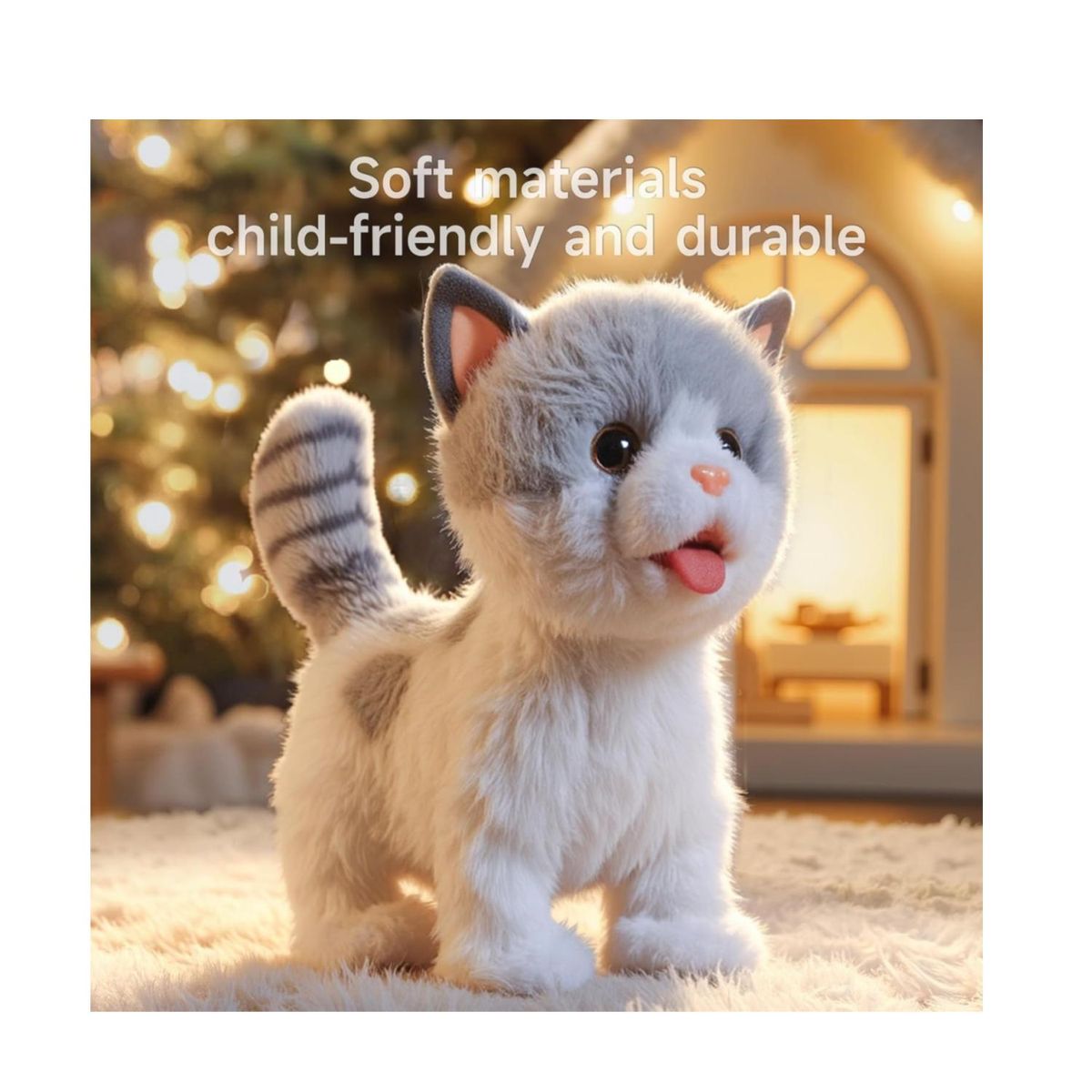 GENERICO - Juguete Gato Peluche Con Control Y Accesorios Infantil