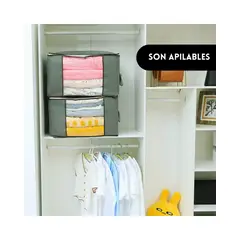 GENERICO - 3 Unidades Organizador De Bolsas De Almacenamiento De Ropa Labg