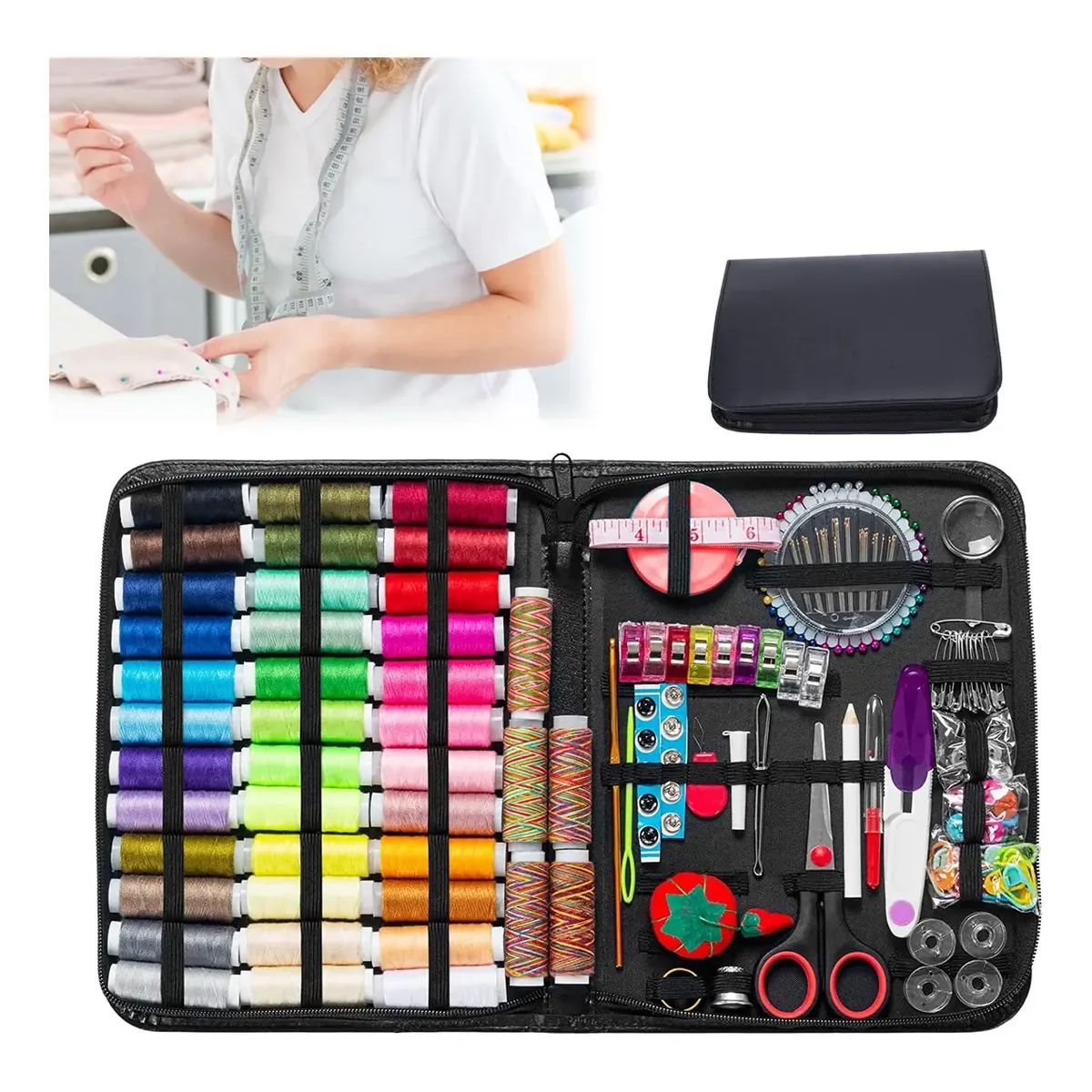 GENERICO - Set De Costura Costurero Completo229 Piezas Con Estuche