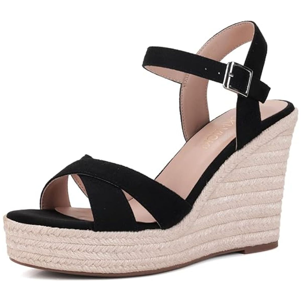 TIOZONEY - Sandalia Mujer -Negro