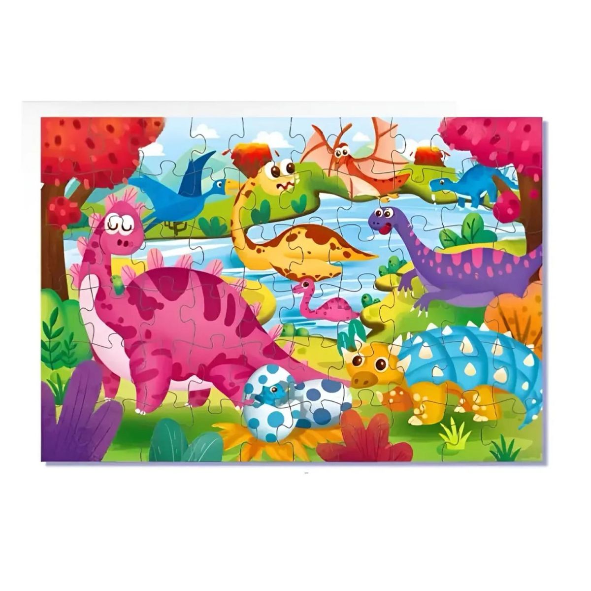GENERICO - Juguete Rompecabezas 60 Piezas Dinosaurios Infantil