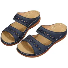 TIOZONEY - Sandalia Mujer -Azul
