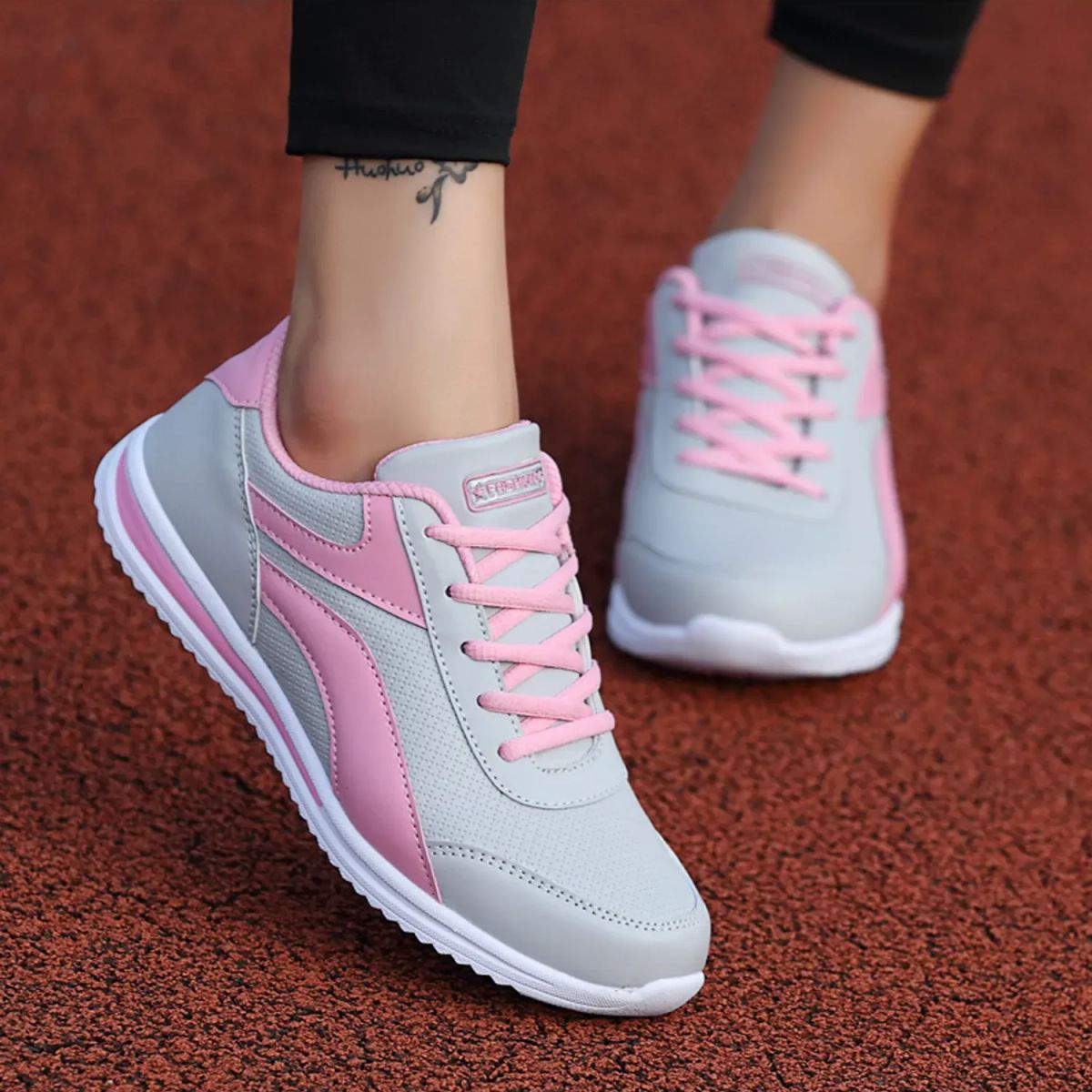 TIOZONEY - Zapatillas casuales para Mujer - Gris.