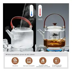 GENERICO - Tetera Hierro Fundido Japonesa Con Infusor Acero Teteras Té