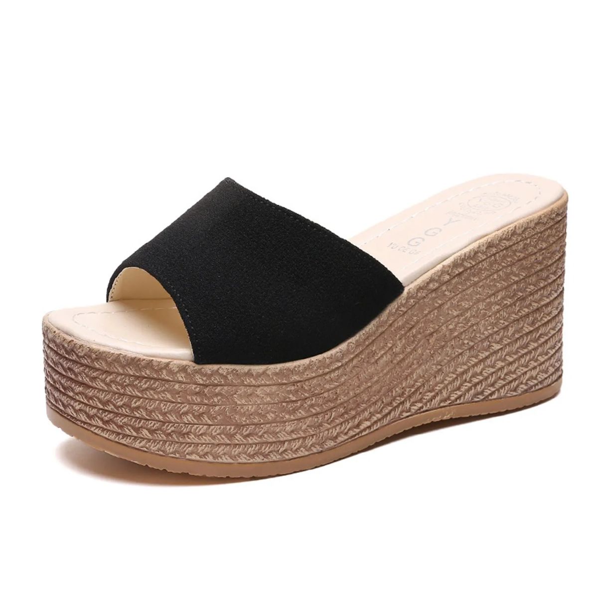 TIOZONEY - Sandalia Mujer -Negro