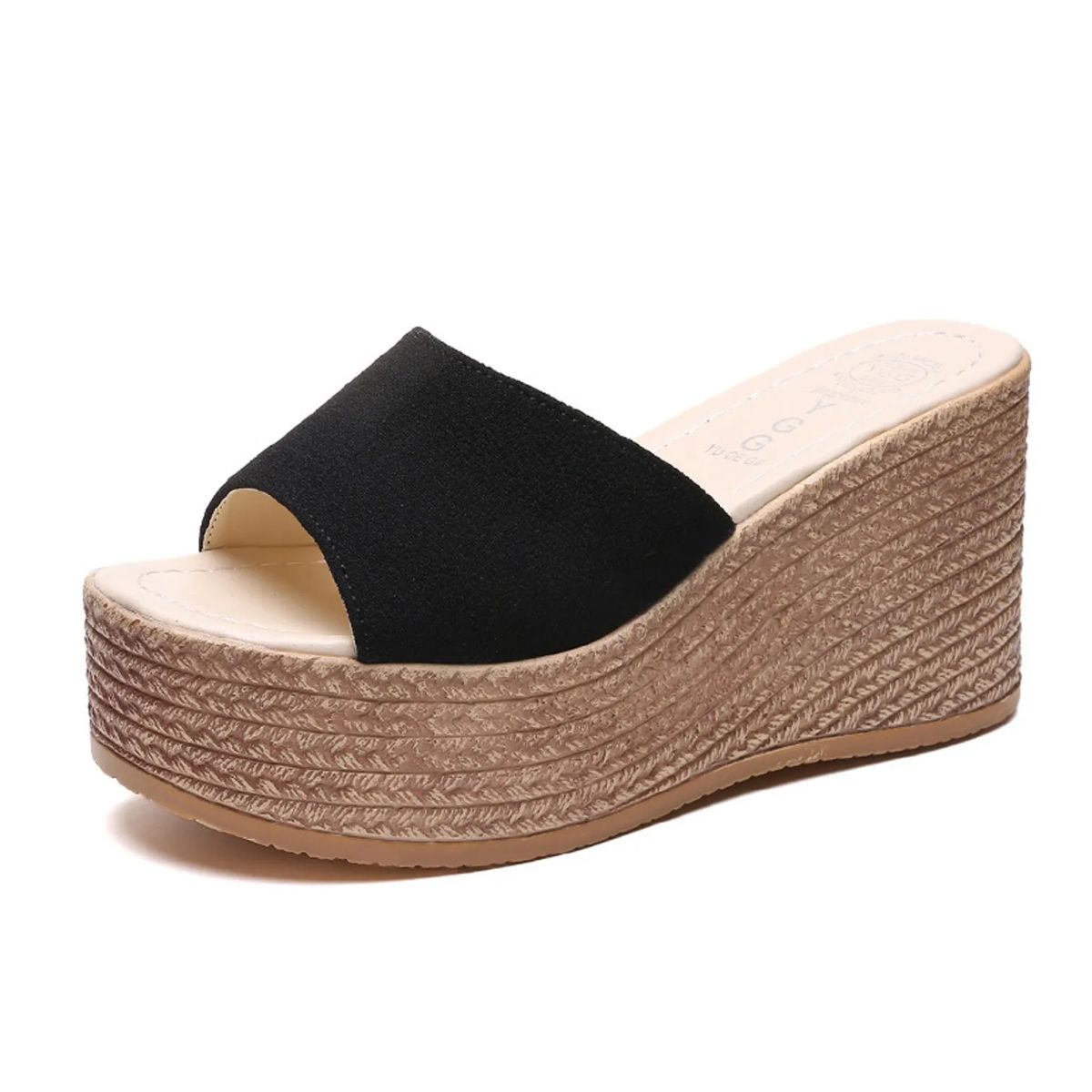 TIOZONEY - Sandalia Mujer -Negro