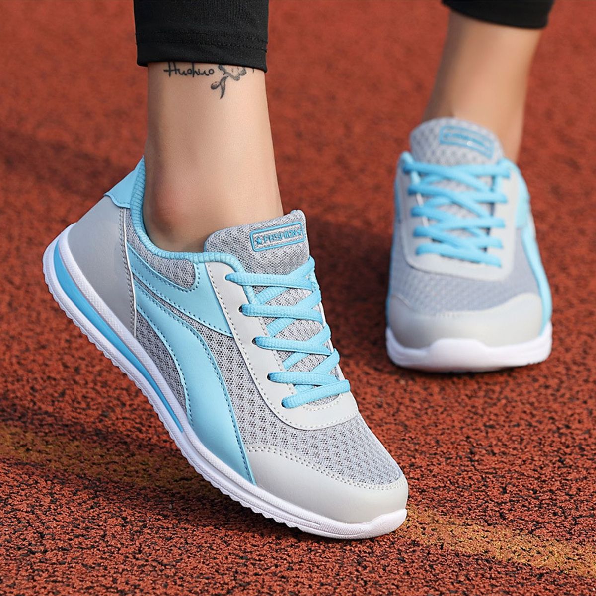 TIOZONEY - Zapatillas casuales para Mujer - Azul