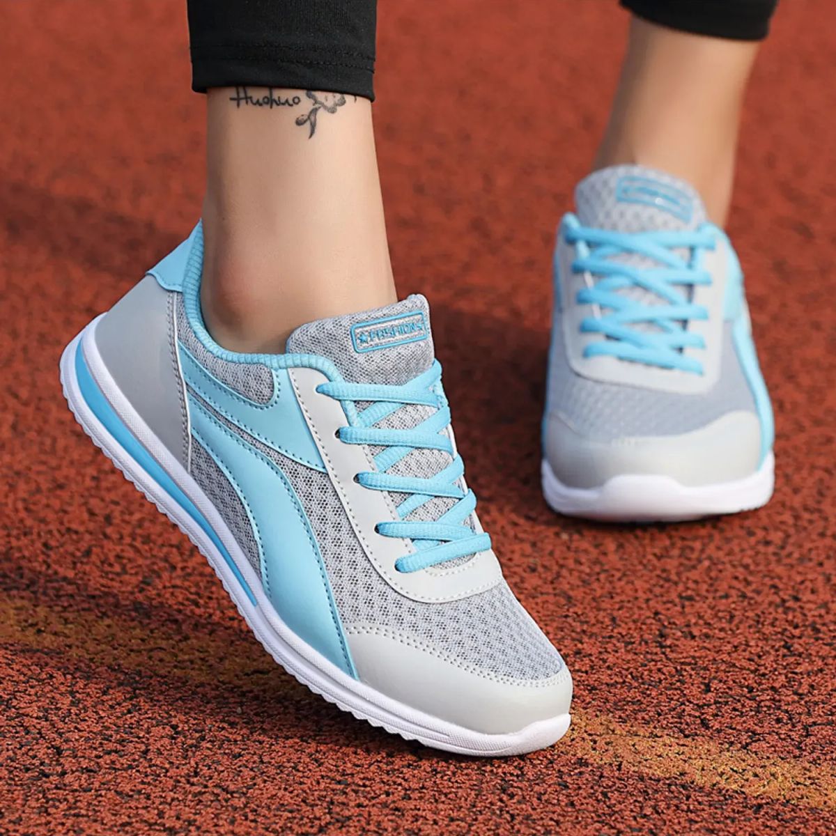 TIOZONEY - Zapatillas casuales para Mujer - Azul