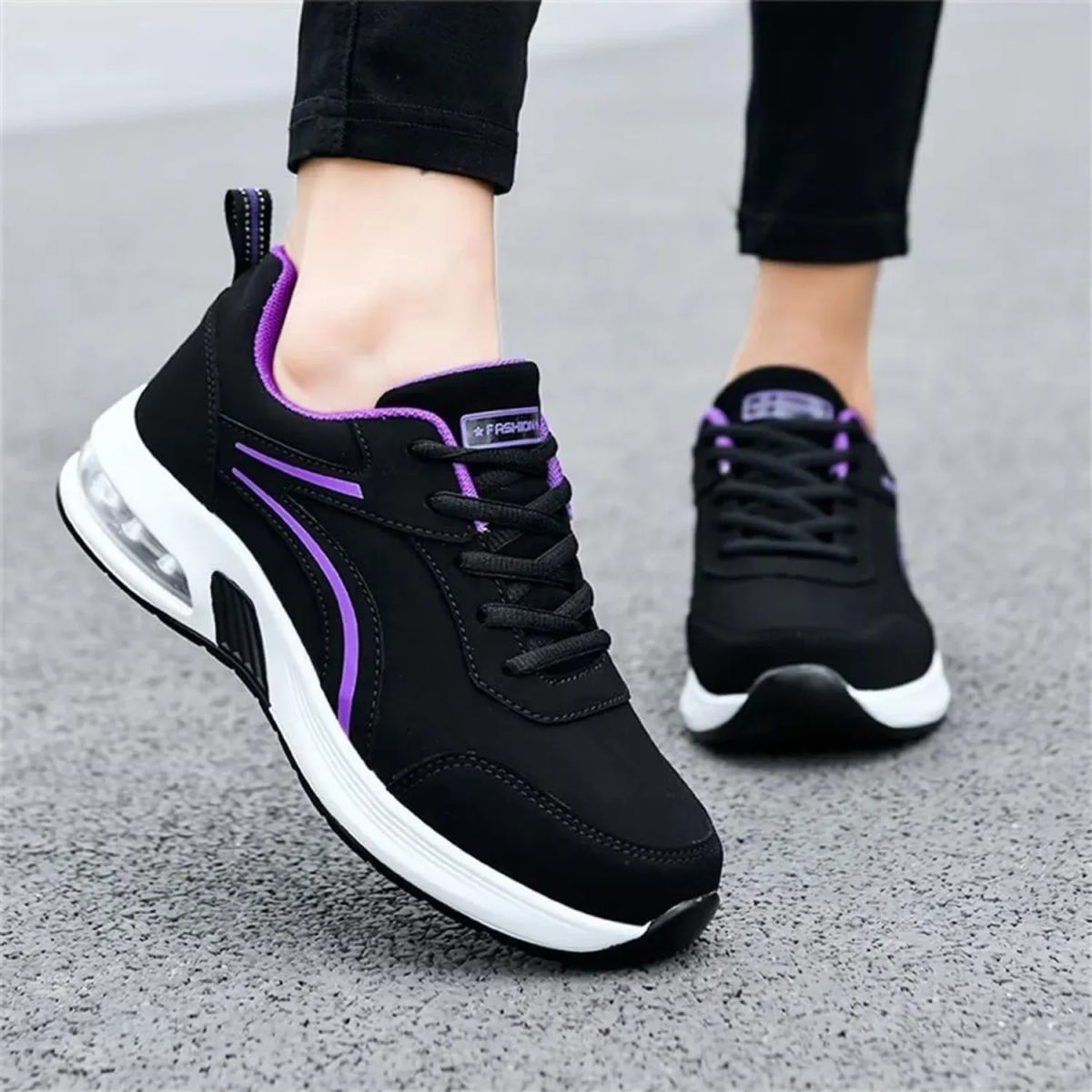 TIOZONEY - Zapatillas casuales para Mujer - Morado