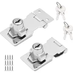 KUANGYE - 2 Cerraduras Seguridad Llave Puerta Principal Cajón 2.5 Pulgada