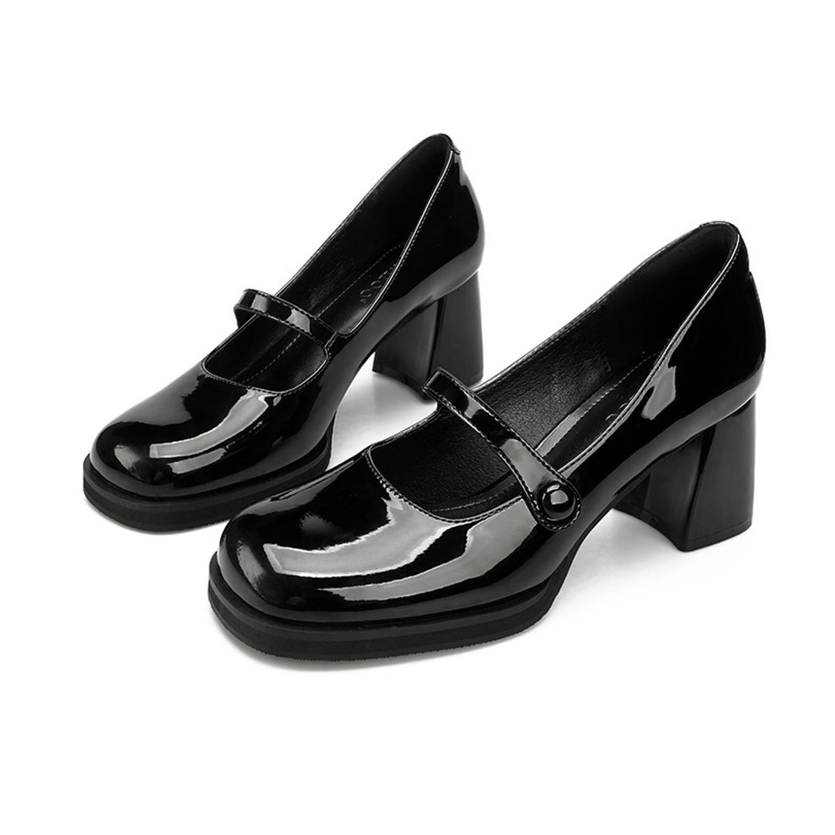TIOZONEY - Zapatos de tacón negros para mujer.