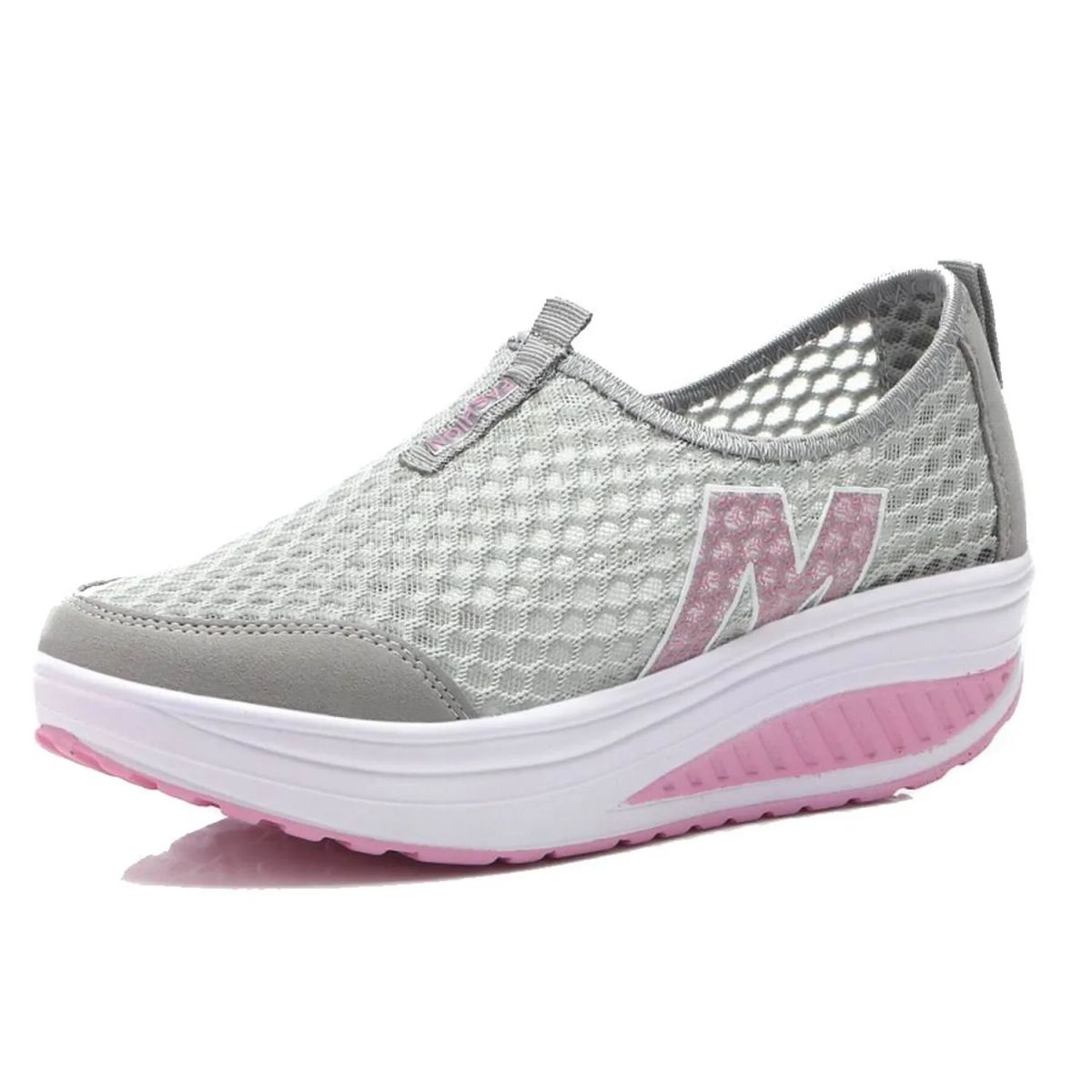TIOZONEY - Zapatillas casuales para Mujer -Gris