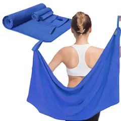 SANKARA - Toallas Deportivas de Microfibra (3 PCS) Azul-Toallas Microfibra Secado Rápido