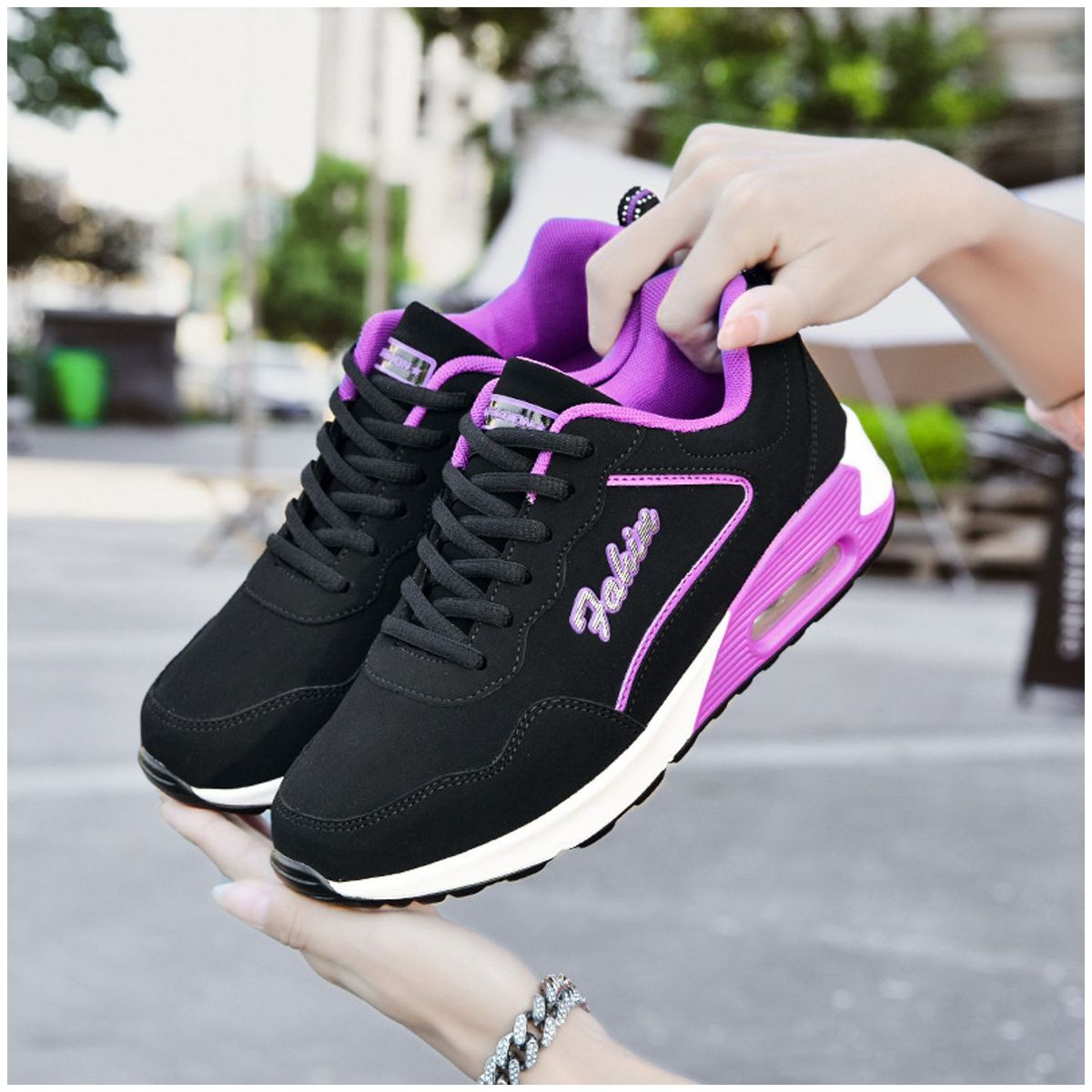 TIOZONEY - Zapatillas casuales para Mujer - Morado