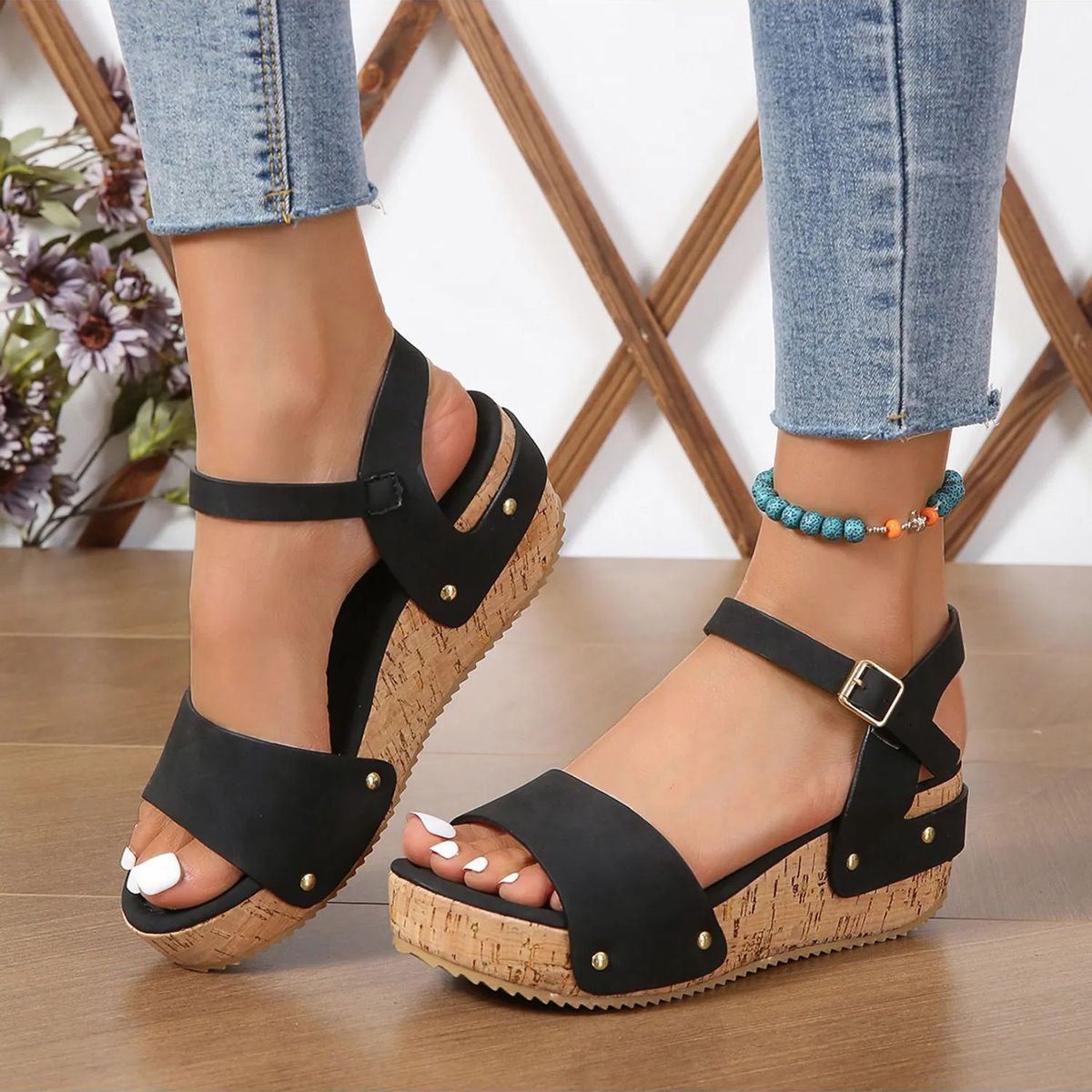 TIOZONEY - Sandalias de verano para mujer