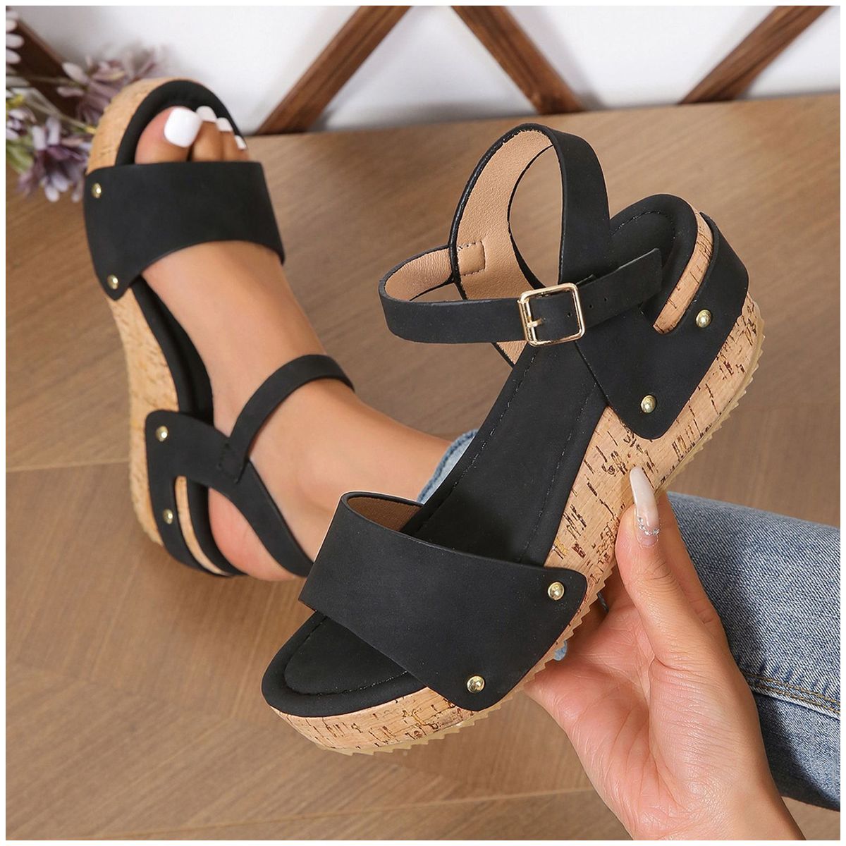 TIOZONEY - Sandalias de verano para mujer