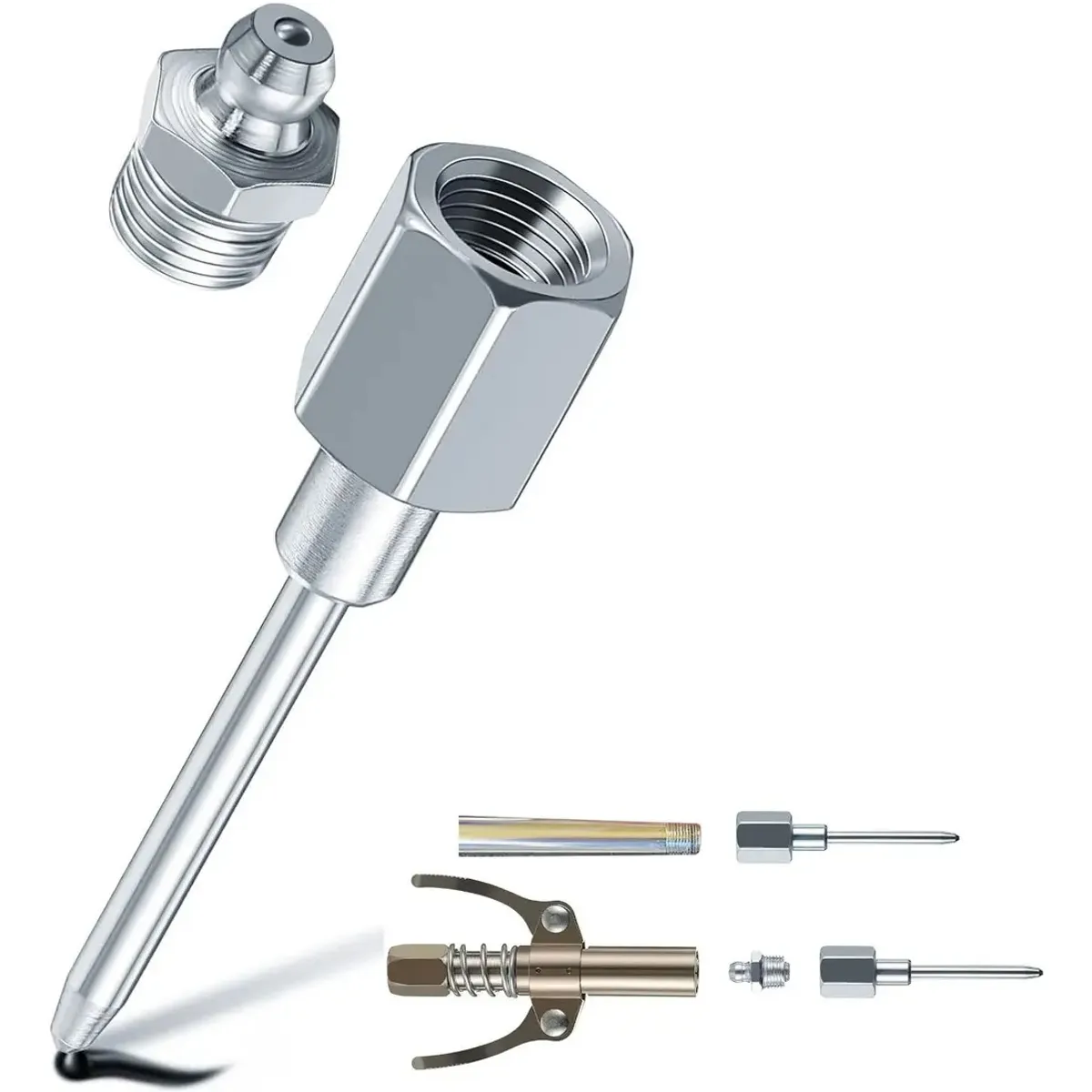 Agujas De Engrase Adaptador Boquilla Para Grasera 18 Npt, marca KUANGYE - Foto Principal