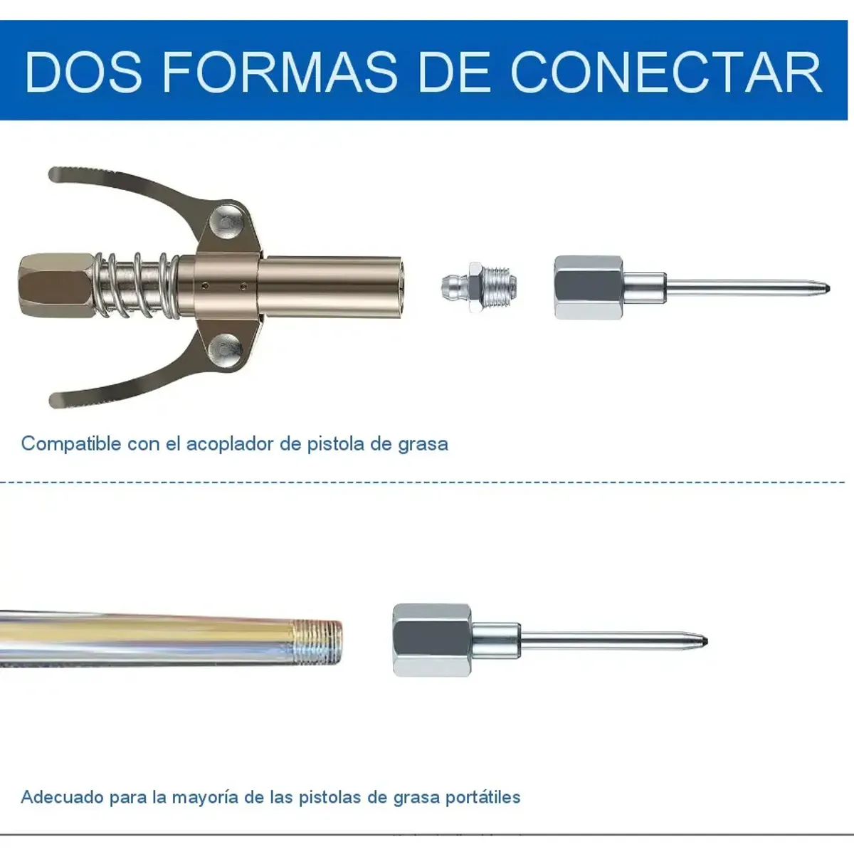 Agujas De Engrase Adaptador Boquilla Para Grasera 18 Npt, marca KUANGYE - Foto 2
