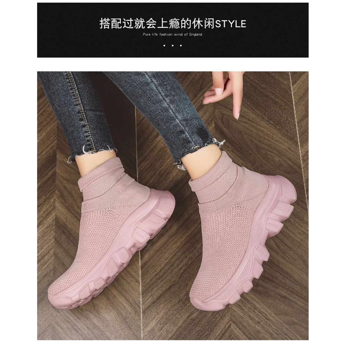 TIOZONEY - Zapatillas casuales para Mujer - Rosa